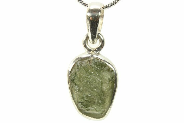 Green Moldavite Tektite Pendant (g) - Czech Republic #278957